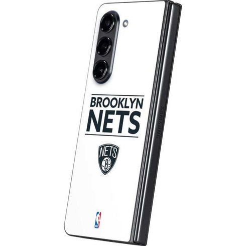 NBA Brooklyn Nets Standard - White Galaxy Z Fold5 5G Skin
